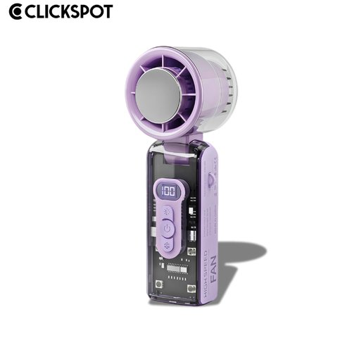 Clickspot® ArcticFold Turbo Cooling Handheld Fan - Clickspot