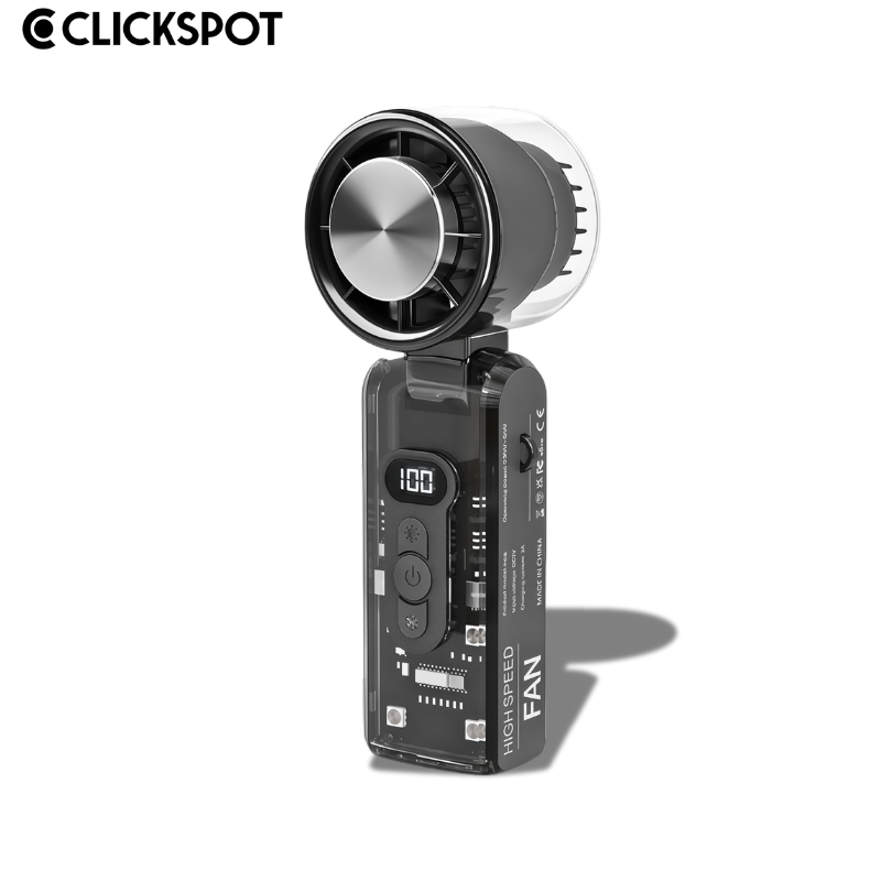 Clickspot® ArcticFold Turbo Cooling Handheld Fan - Clickspot